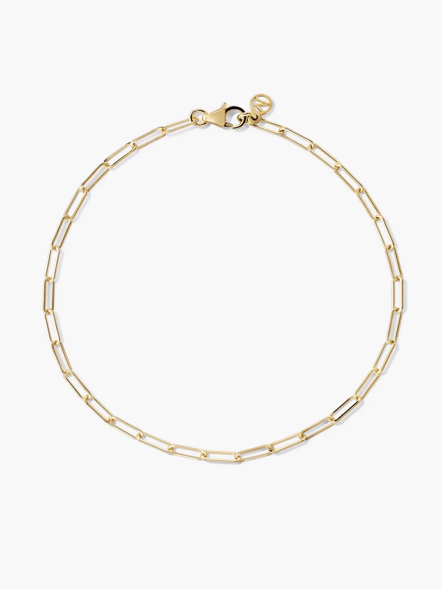 Mejuri Boyfriend 10k Gold Paperclip Bracelet